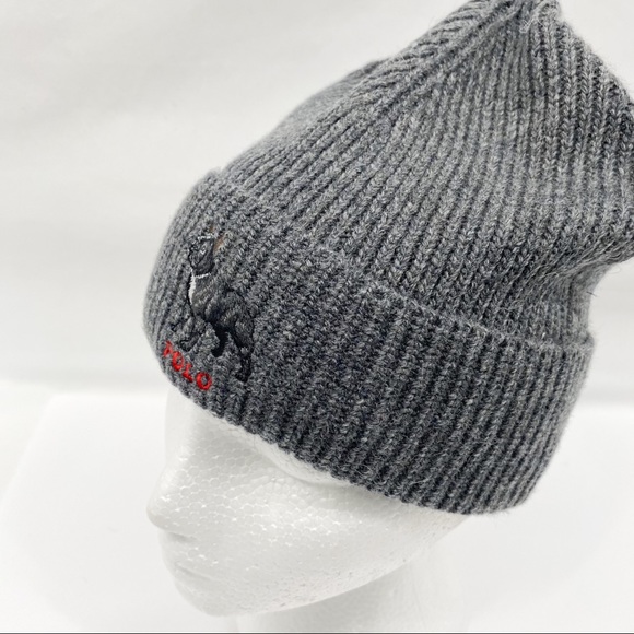 Polo Ralph Lauren French Bulldog Knit Cuff Hat - Picture 7 of 9
